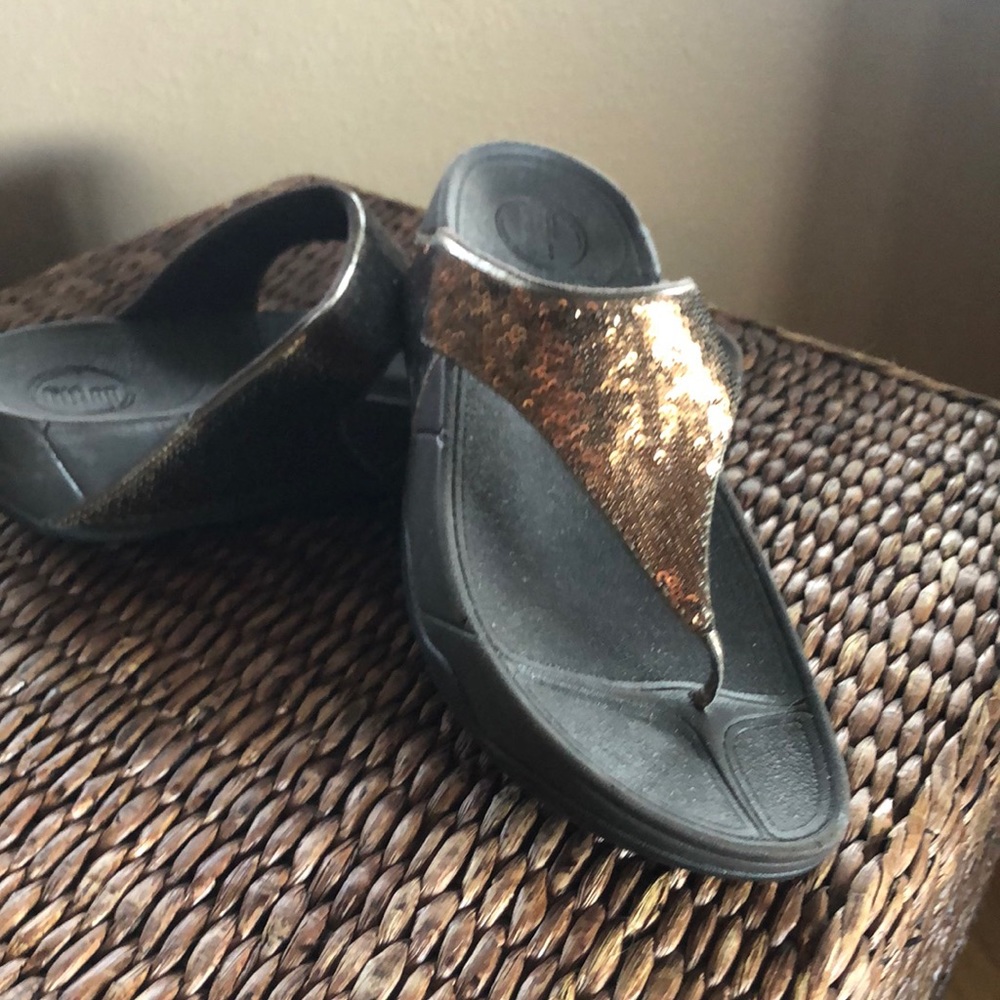 Fitflops glitter sandal size 9